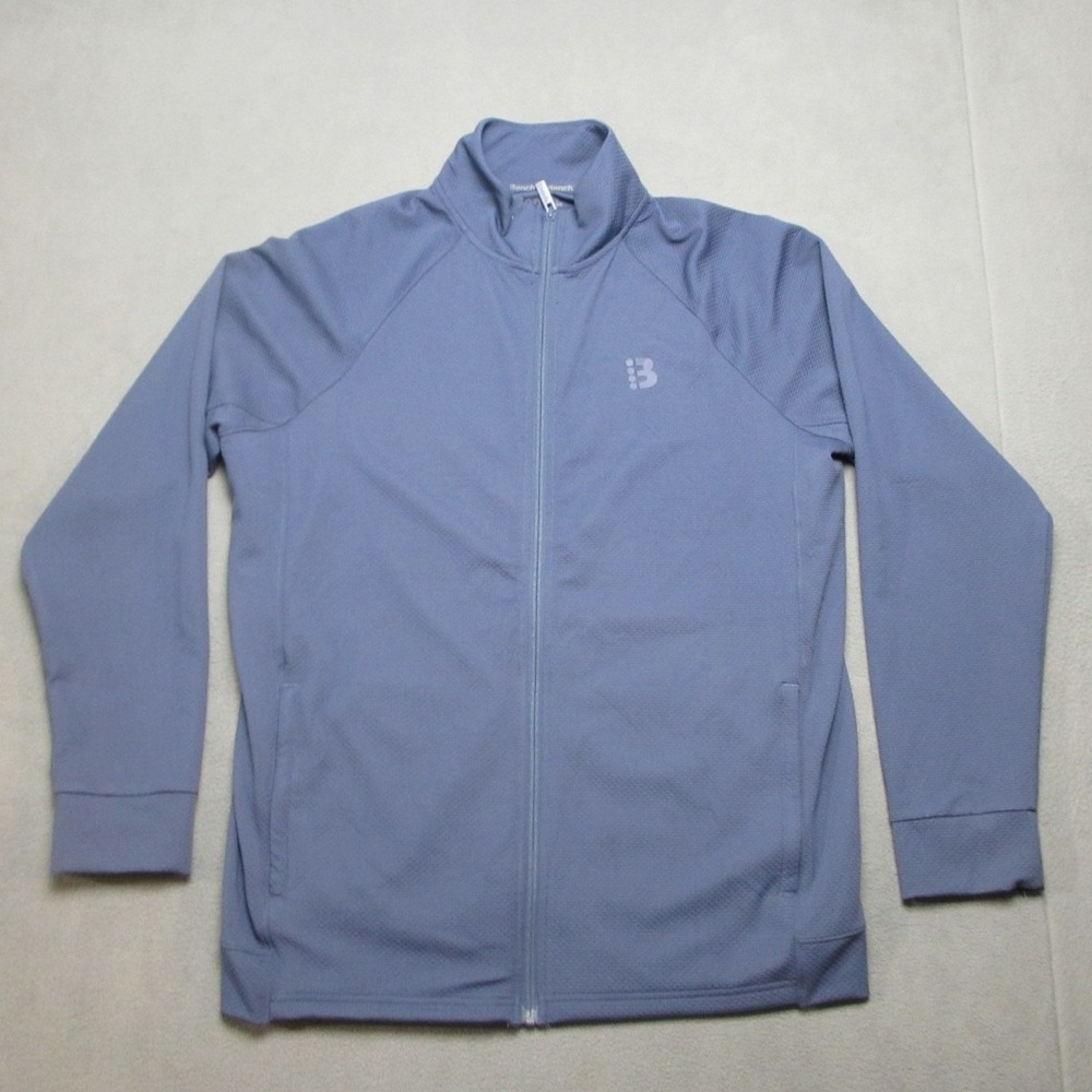Bench Urbanwear Jacket Mens Medium Blue Track Stretch Athletic Moisture Wicking